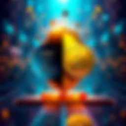 Visual representation comparing the privacy features of XMR and ZCash with icons for each coin and a shield symbolizing security