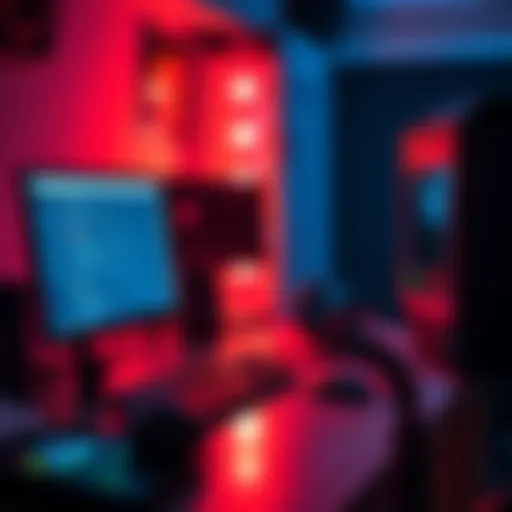 A beginner’s computer setup for XMR GUI mining with software open on the screen.