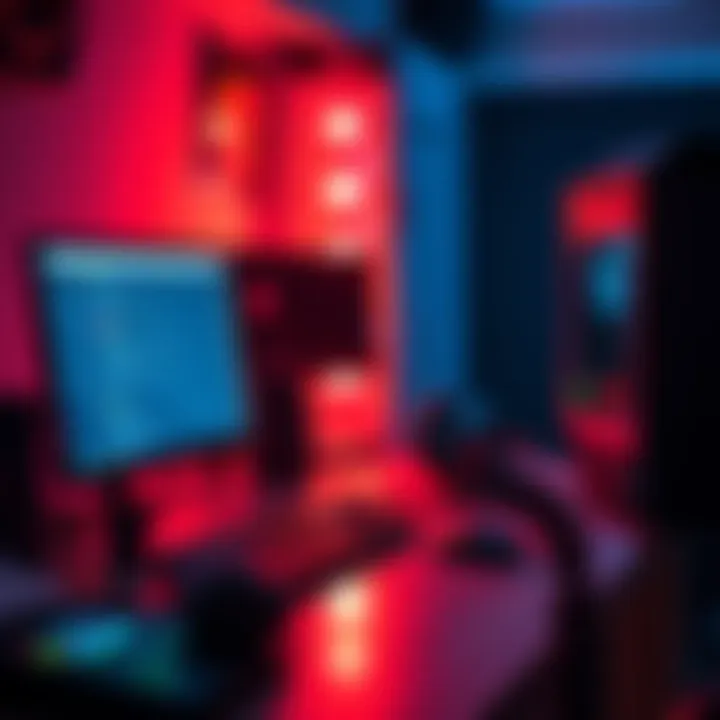 A beginner’s computer setup for XMR GUI mining with software open on the screen.