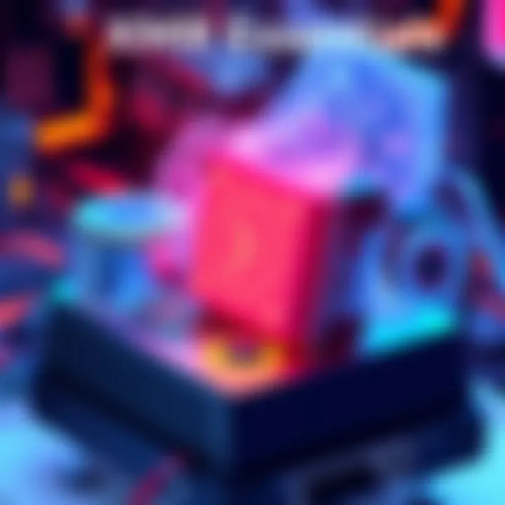 Illustration depicting CPU and GPU components with mining graphics