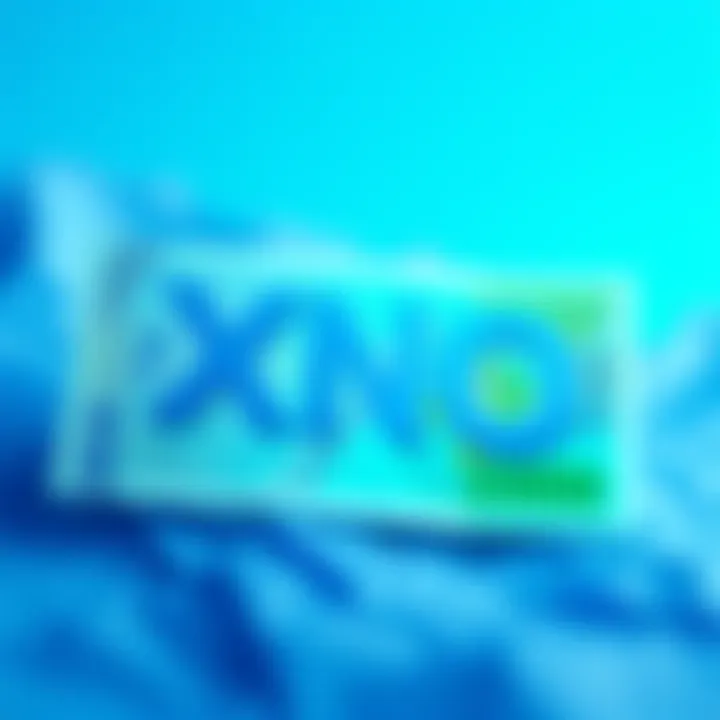 A graphic showing sky blue and proposed silver and green color schemes for XNO currency.