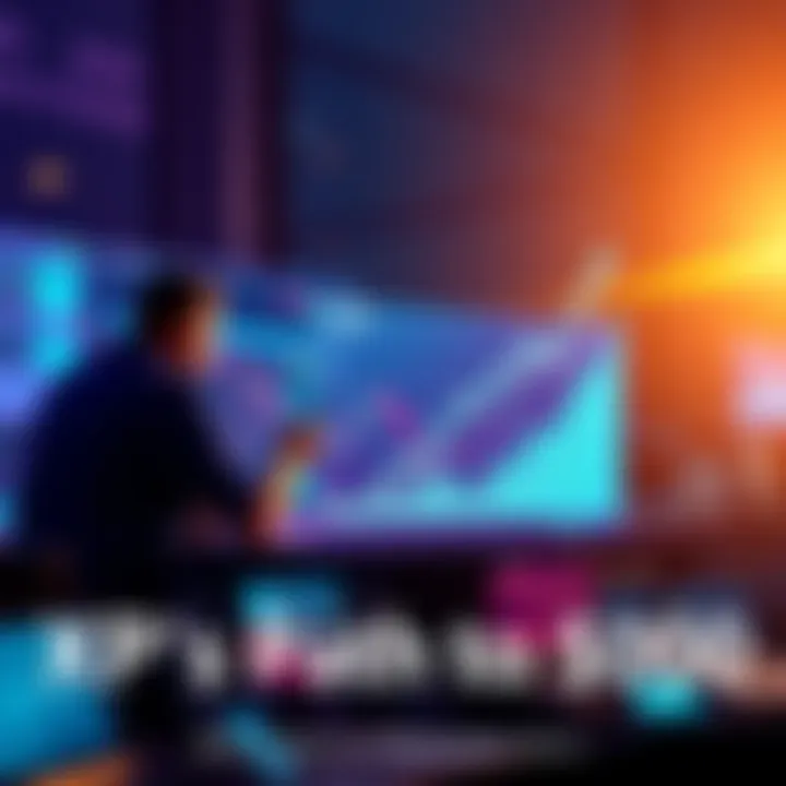 XRP Coin Growth Chart A visual representation of XRP's price chart showing upward trends and market dynamics, with people analyzing data on screens in the background.