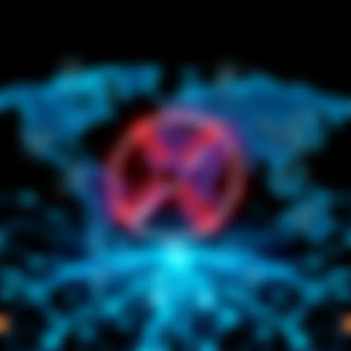 Visual representation of XRP symbol integrated into a network of digital transactions and banking connections worldwide