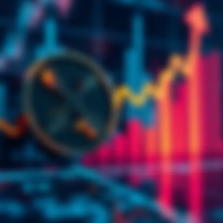 XRP logo with upward trend chart XRP logo next to a chart showing an upward trend, representing growth and potential in the crypto market