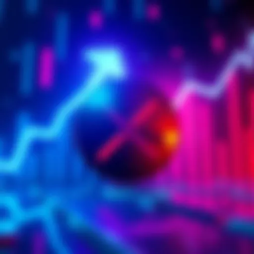 A digital illustration showing the XRP logo with a rising graph in the background, symbolizing potential price increase.