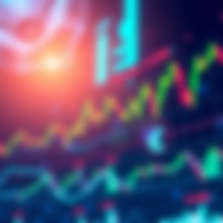 A visual representation of XRP price fluctuations against a backdrop of crypto charts and graphs, illustrating market trends and trader sentiments.