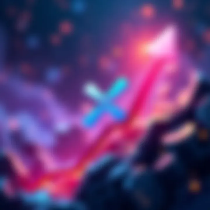 XRP Price Surge Concept An illustration showing XRP logo with an upward arrow indicating potential price growth and excitement in the crypto market.