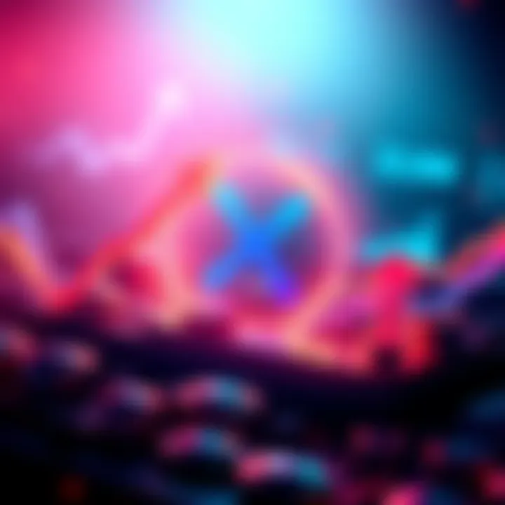 A digital representation of XRP cryptocurrency staying above two dollars, showing bullish trends and upward arrows symbolizing growth and investor excitement.