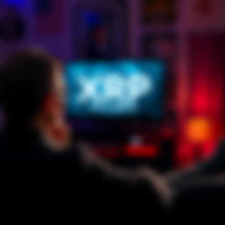 A person watching a documentary about XRP's legal issues with the SEC, looking thoughtful