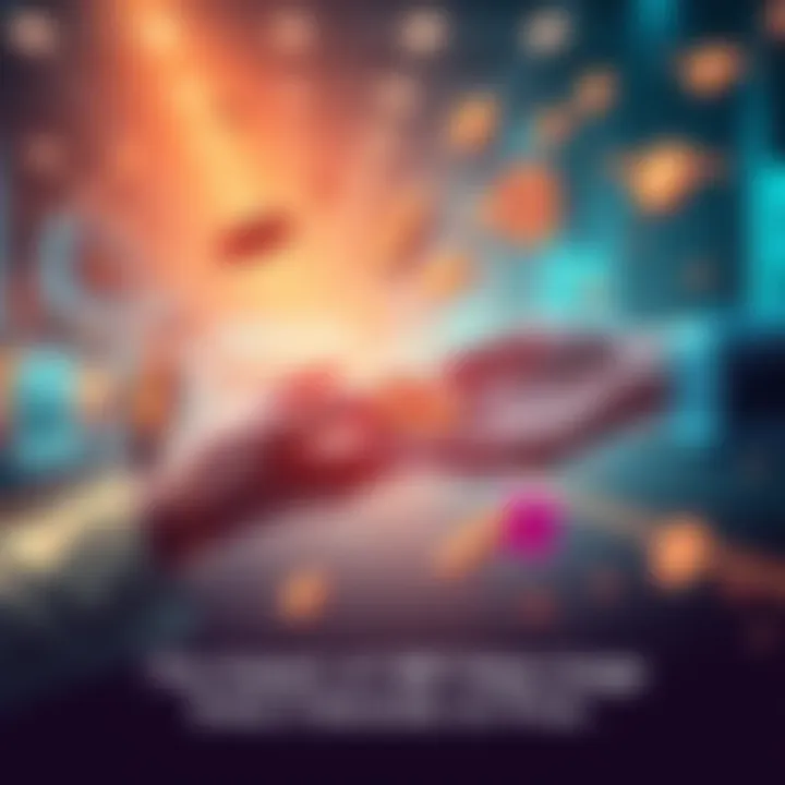 Illustration showing XRP tokens being exchanged every 5 seconds, demonstrating market activity and price influence.