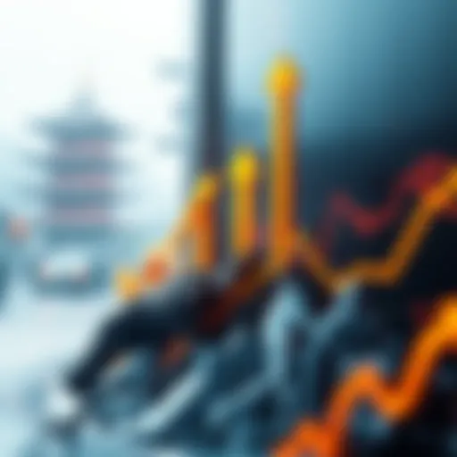 Graphic showing XRP's trading volume surpassing BTC and ETH on South Korean exchanges with upward trend arrows