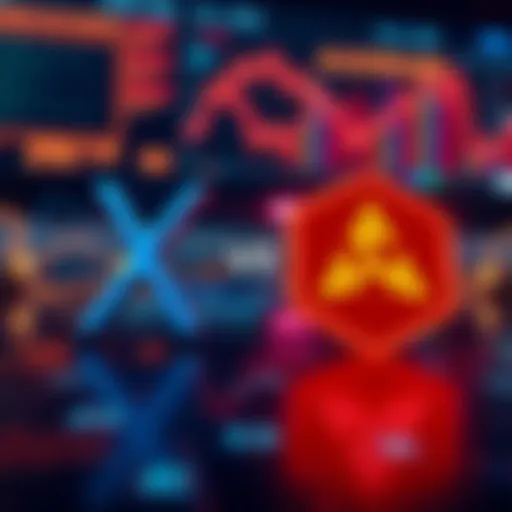 A visual comparison of XRP and Algorand logos with a digital payment theme in the background