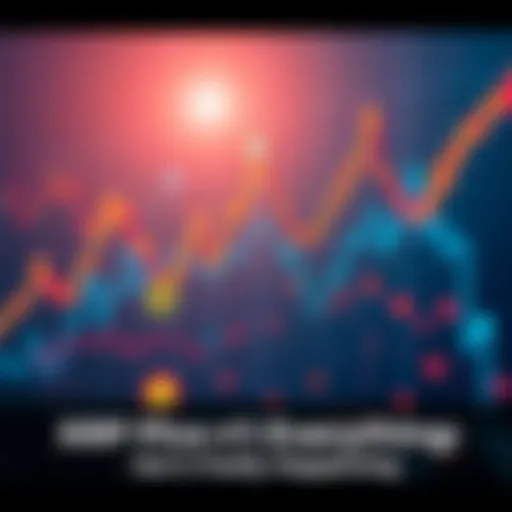 A visual representation of an XRP price chart alongside symbols for ETFs and projects on the XRP Ledger, showcasing the broader ecosystem and growth potential.