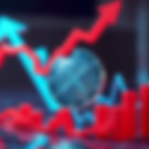 An XRP coin surrounded by arrows indicating price increase, symbolizing potential rise to $100
