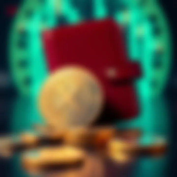 A visual of XRP coins next to a digital wallet, symbolizing the choice between keeping crypto on exchanges or in personal storage.