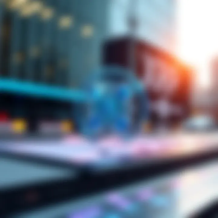 A digital representation of XRP facilitating fast cross-border payments between banks, symbolizing efficiency in international finance.