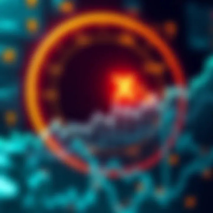 XRP Cryptocurrency Chart A chart showing the fluctuation of XRP prices, with a focus on a potential rise to $10,000, surrounded by symbols of doubt and skepticism.