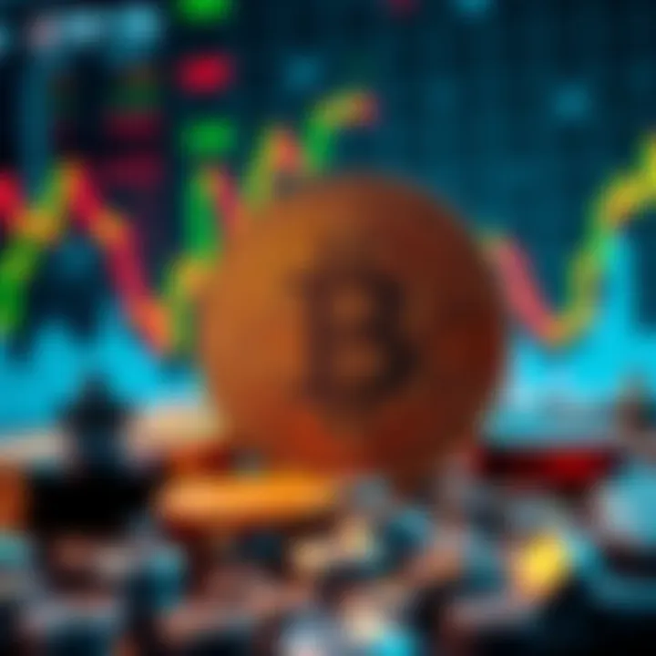 A visual representation of XRP exchange-traded funds showing $800 million in assets against a backdrop of fluctuating price charts and investor sentiment.