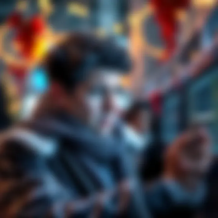 A person looking worried while checking XRP prices on a smartphone during the holiday season.