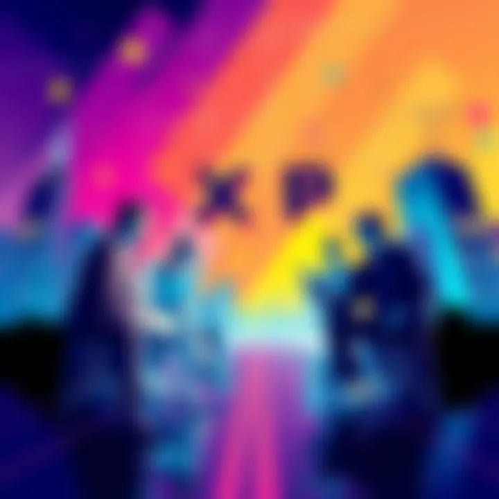 Illustration showing financial firms discussing XRP adoption and its role in payment infrastructure