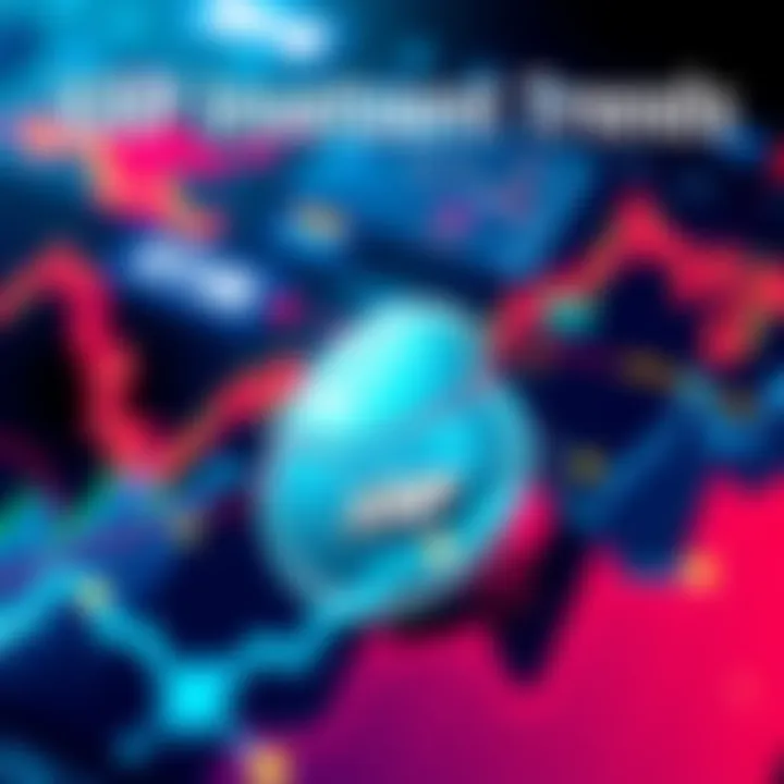 A dynamic graphic illustrating cryptocurrency trends with a focus on XRP, showcasing price fluctuations and market sentiment.