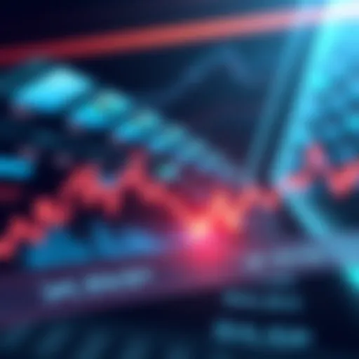 A graphic showing a downward trend line with the XRP logo, indicating a market dip and suggesting a buying opportunity for investors.
