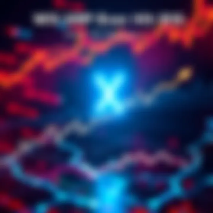 Visual representation of XRP's potential growth with a graph showing upward trends and investor enthusiasm