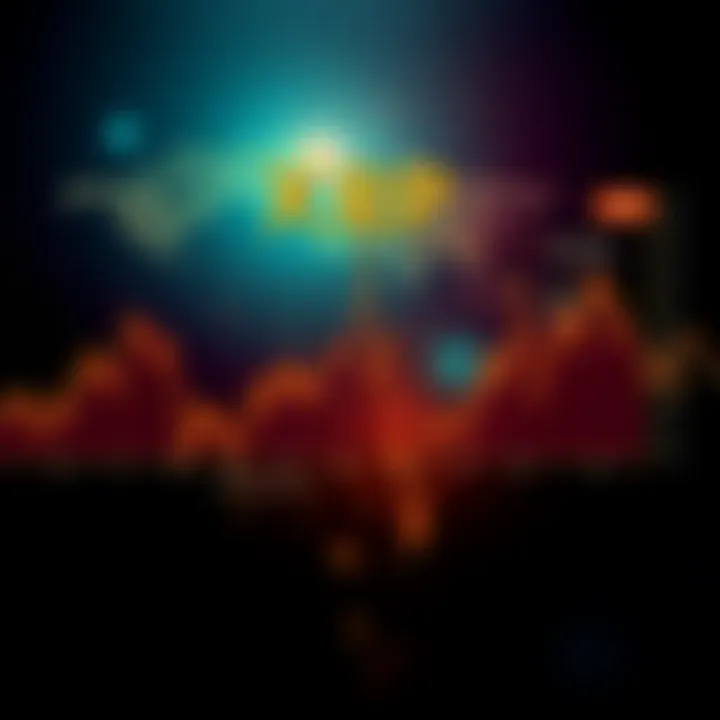 A line chart showing XRP price trends alongside a fluctuating oil price graph, set against a backdrop of a world map highlighting the Middle East.