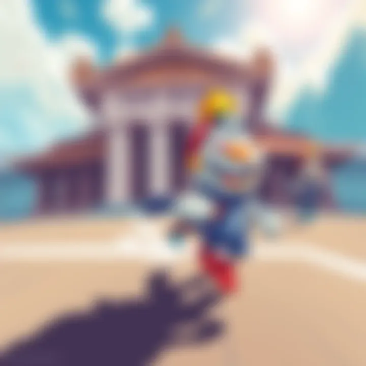 A cartoon-style illustration showing XRP mascot racing past traditional banks, symbolizing fast payments with no fees.