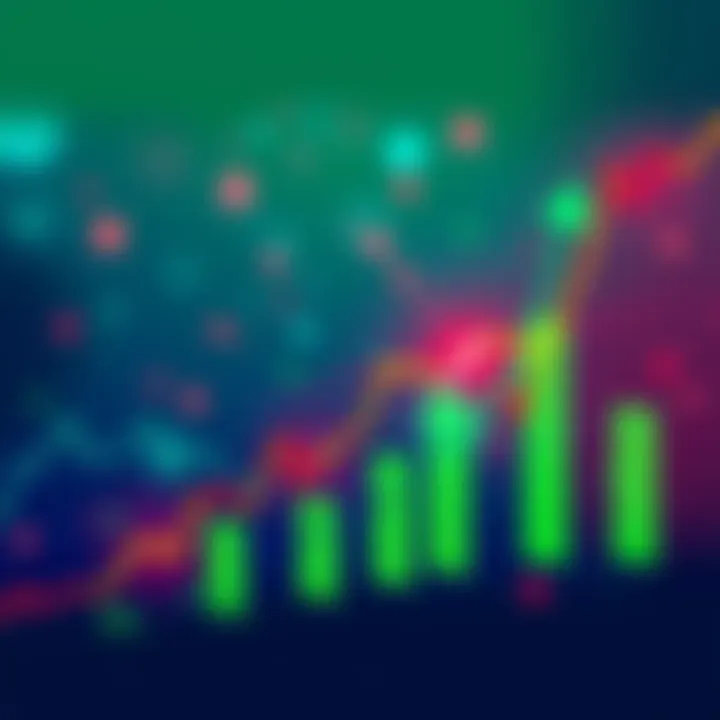 Graph showing XRP price increase with green indicators and a rising trend line, symbolizing profits for holders
