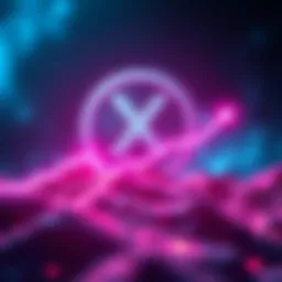 A graphic showing XRP logo with a rising graph and a symbol of growth, representing the potential for XRP to reach $40 by 2035, alongside the XRPL's success in tokenized assets.