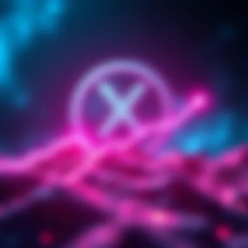 A graphic showing XRP logo with a rising graph and a symbol of growth, representing the potential for XRP to reach $40 by 2035, alongside the XRPL's success in tokenized assets.