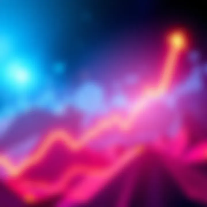 Graph showing XRP price climbing with bullish trends and bank logos in the background