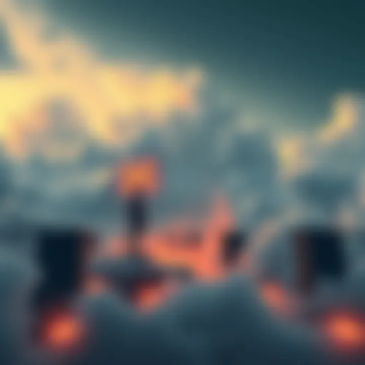 XRP Resilience Amid Market Uncertainty An illustration depicting the stability of XRP amidst market fluctuations, with visuals of ETFs and legal scales representing the SEC lawsuit resolution