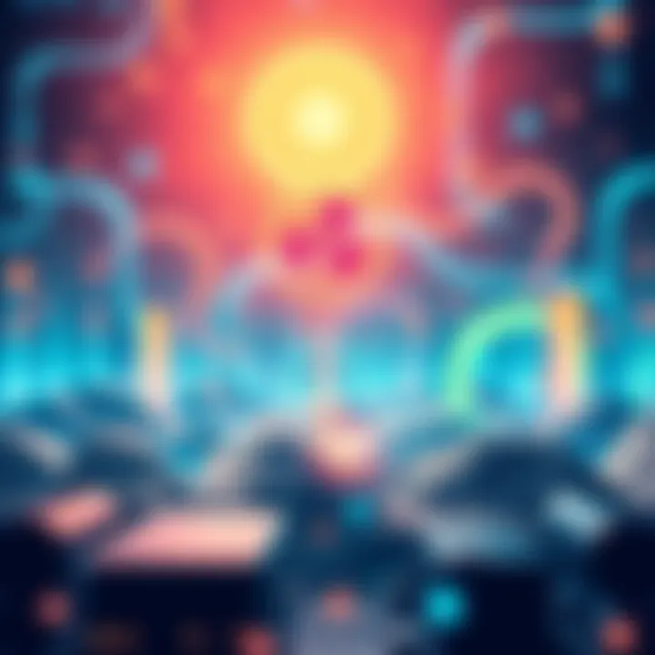 XRP and Ripple in Modern Finance An illustration depicting the innovative technology of XRP and Ripple in financial transactions