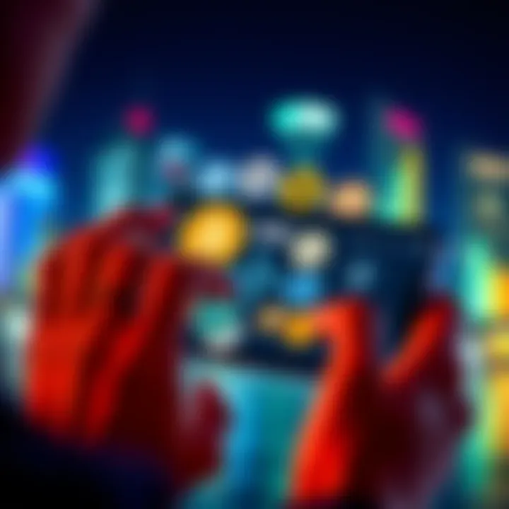 XRP and Other Cryptos for Retirement A person looking at multiple cryptocurrencies on a phone screen, contemplating their investment options for retirement.