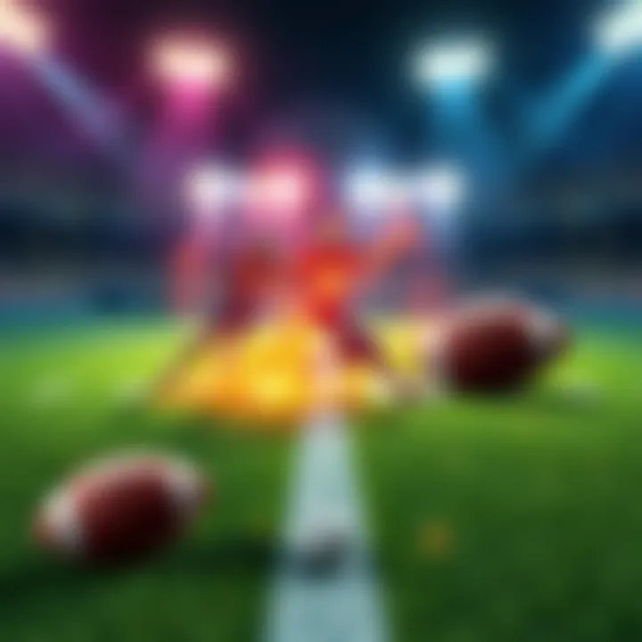 A visual representation of XRP's market achievements contrasted with stagnant price growth, featuring football elements to symbolize touchdowns.