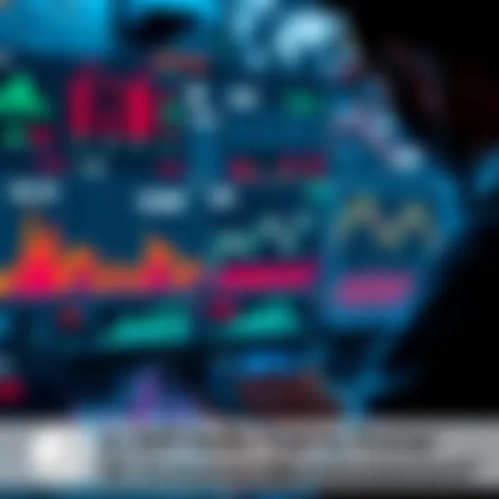 A person looking at financial charts and social media posts about XST and Trump's AI investment