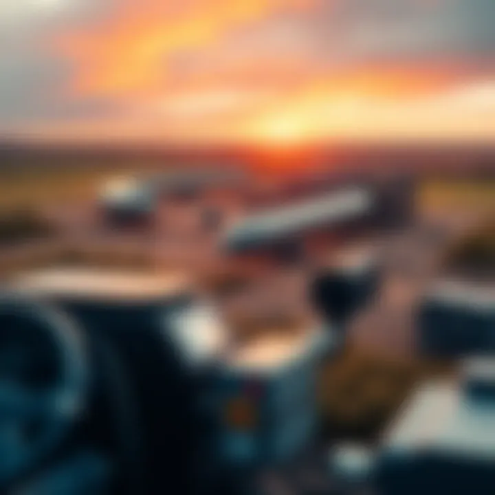 Yorkshire Gas Field Bitcoin Mining A gas field in Yorkshire with equipment for Bitcoin mining in the foreground, showing a clear focus on cryptocurrency over energy supply.