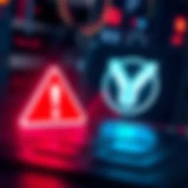 A graphic showing a warning sign next to the Yoroi wallet logo, indicating vulnerabilities affecting user funds.