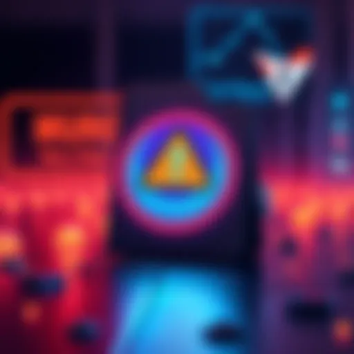 A graphic showing the closure of the Yoroi wallet with a warning sign and Cardano logo in the background
