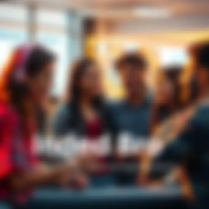 A group of young adults engaged in a lively conversation, using modern slang phrases like 'Indeed bro'