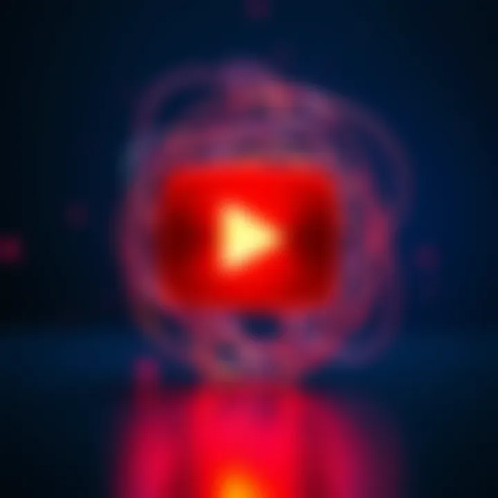 A visual representation of a YouTube play button and XRP logo entwined, symbolizing unexpected reactions in the crypto space.