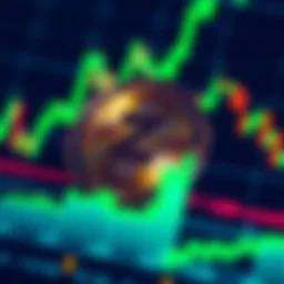 A close-up of a Zcash coin with a rising trading chart in the background, symbolizing investment opportunity.