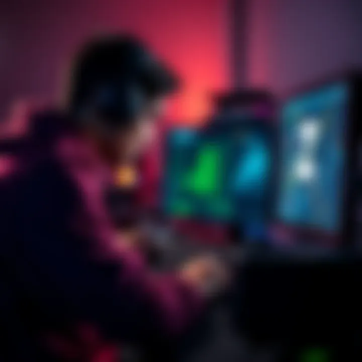 A person using a computer to create a new Zcash wallet, ensuring privacy and security.