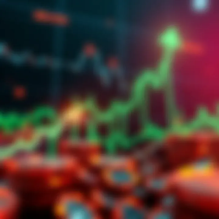 Graph showing sharp increases in ZEC and $CYPH values with green upward arrows