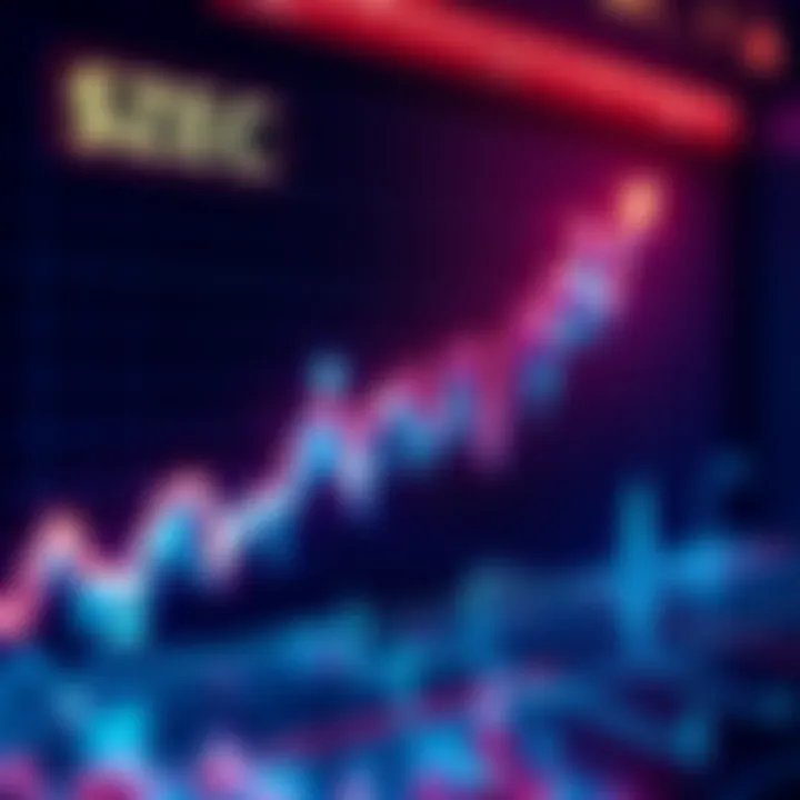 A line graph showing the price trends of $ZEC over time with arrows indicating upward and downward movements.