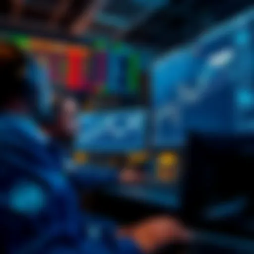 Traders analyzing ZEC performance on screens with charts showing upward trends