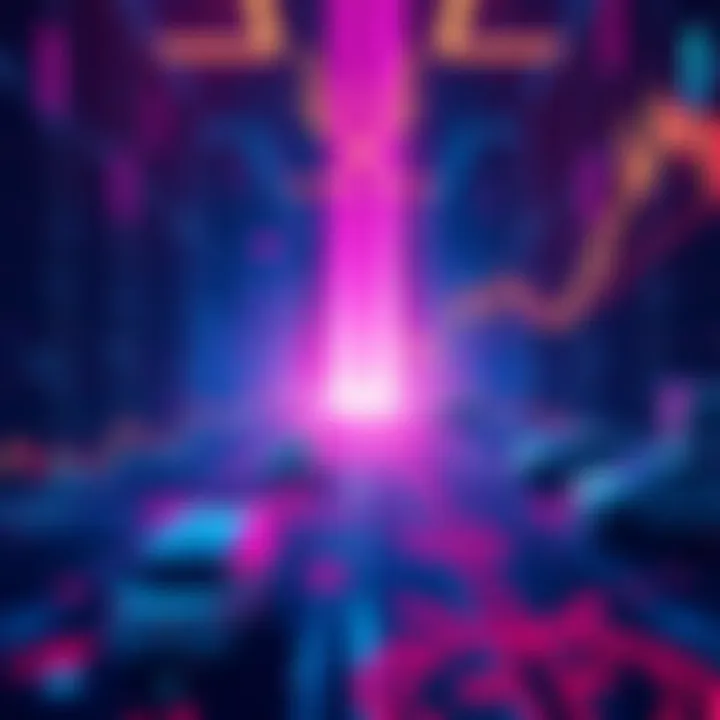 A conceptual illustration depicting cryptocurrency trading with zero slippage and encrypted exchanges