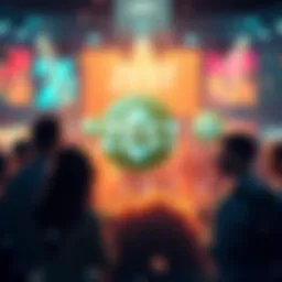 ZEST Token Airdrop Graphic showing excitement for ZEST token airdrop with tokens and people discussing